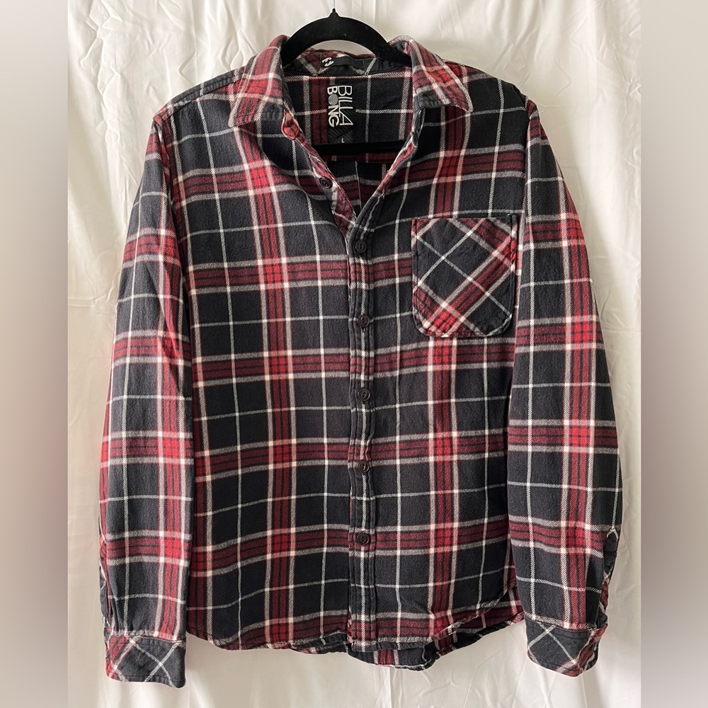 Billabong Men’s Flannel Button-Up Size L